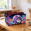 5D DIY Diamond Painting Art Decorative Storage Box Wood Storage Clutch (Wolf)