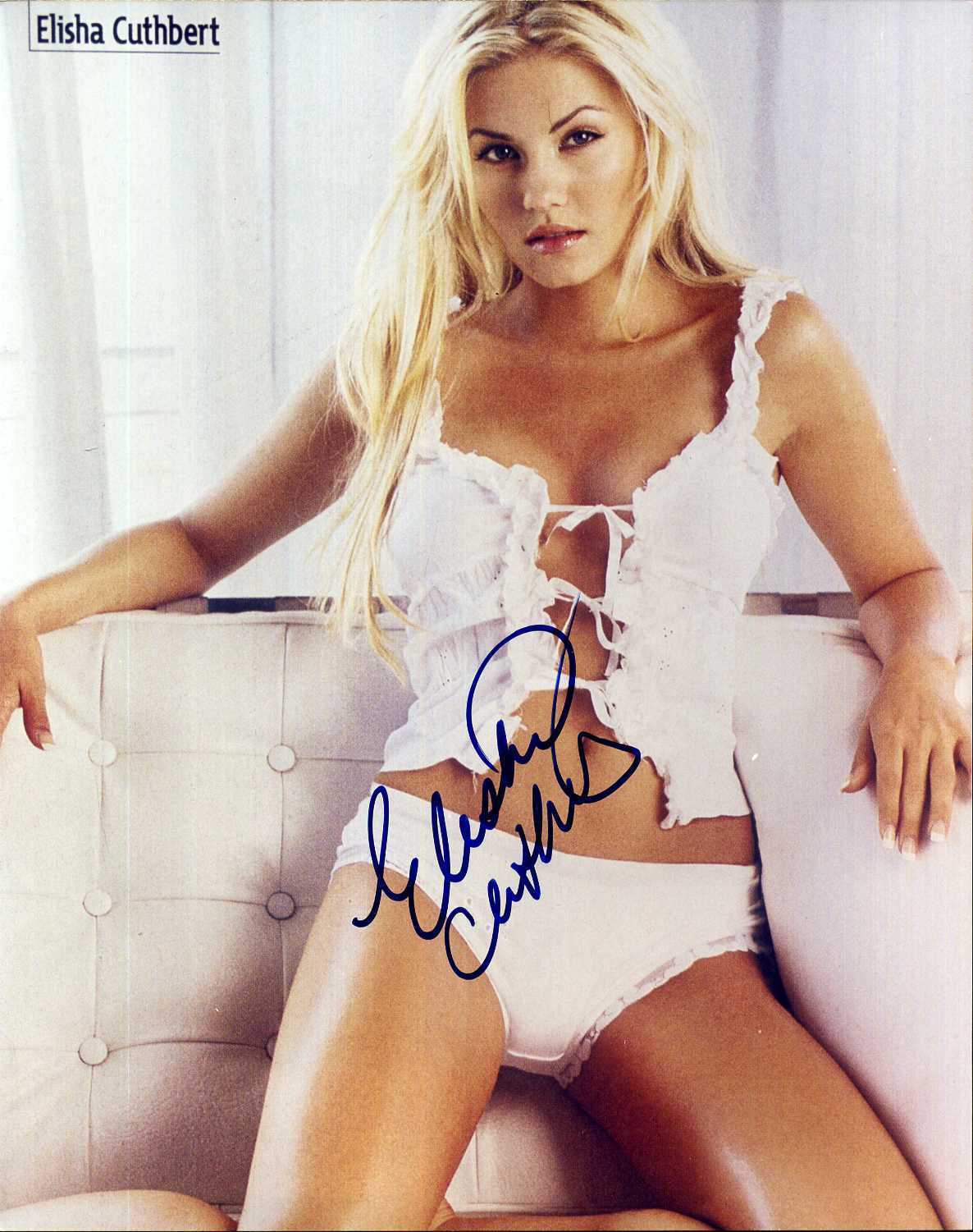 ELISHA CUTHBERT Signed Photo Poster paintinggraph - Stunning TV & Film Actress - Preprint