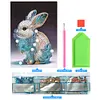 uk.everydayedeals (Limited Stock)DIY A5 50 Pages Partial Special Shaped Drill Diamond Painting Rabbit Notebook
