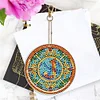 1PC DIY Diamond Painting Stained Glass Lettter Keychain