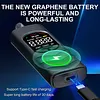 Breathalyzer with LCD Display and 5 Mouthpieces Portable Breath Alcohol Tester