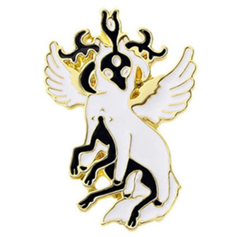 Retro Funny Punk Animal Alloy Stoving Varnish Plating Unisex Brooches