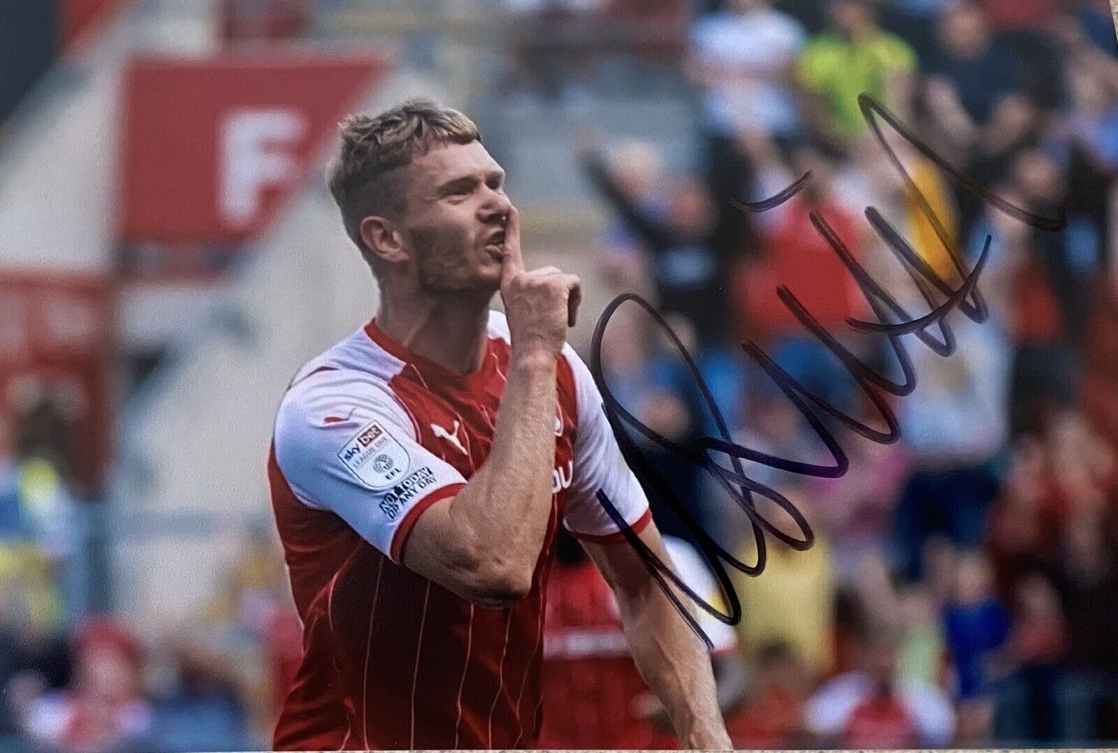 Michael Smith Genuine Hand Signed Rotherham United 6X4 Photo Poster painting