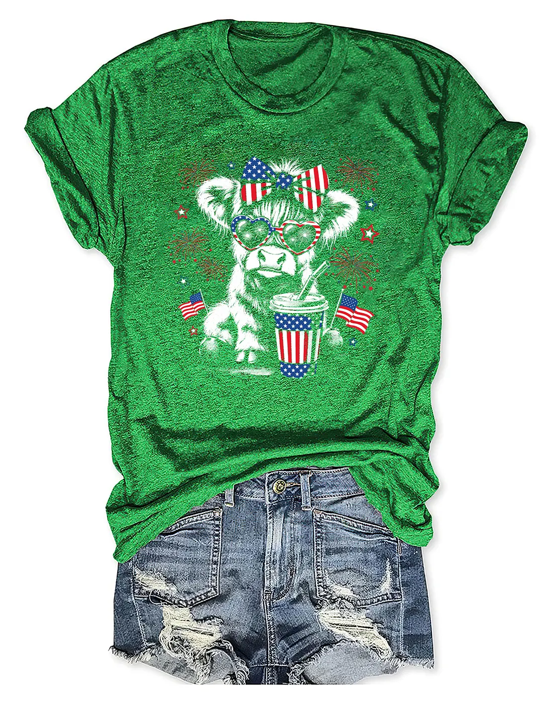 USA Highland Cow T-shirt