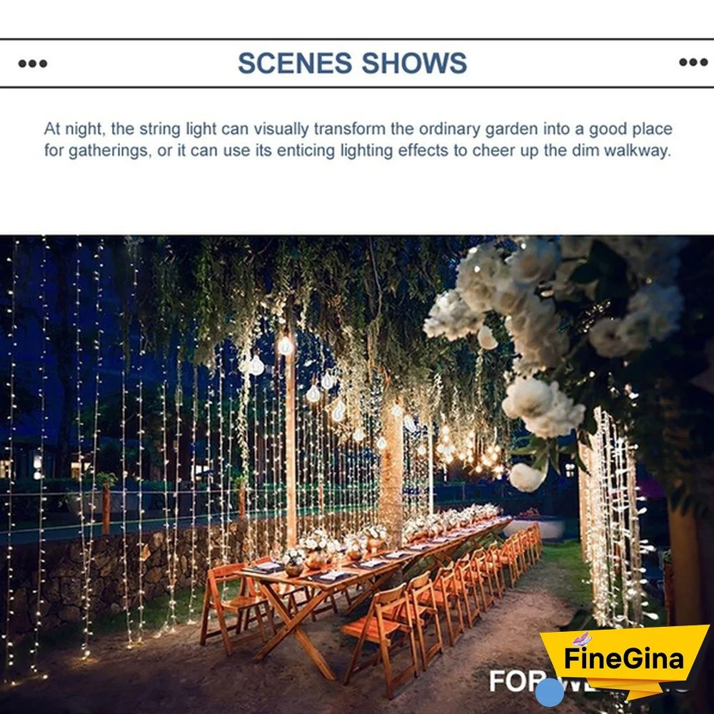 Holiday Led Christmas Lights Outdoor 100M 50M 30M 20M 10M Led String Lights Decoration For Party Holiday Wedding Garland