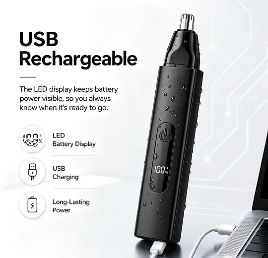 LED display and USB charging feature
