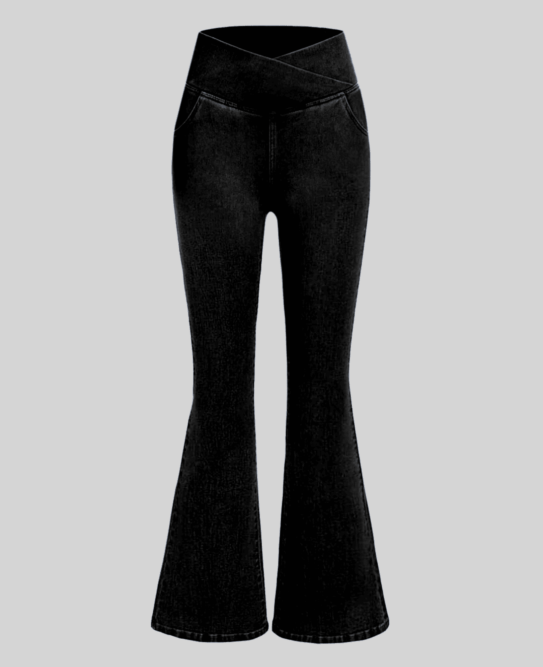 High Waisted Tummy Flare Pants