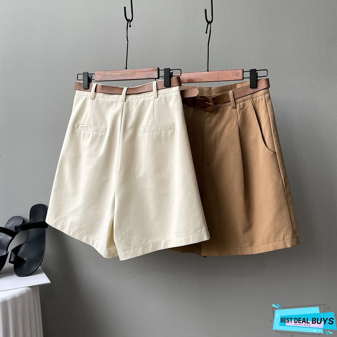 Casual Fashion Cotton-Blend Shorts