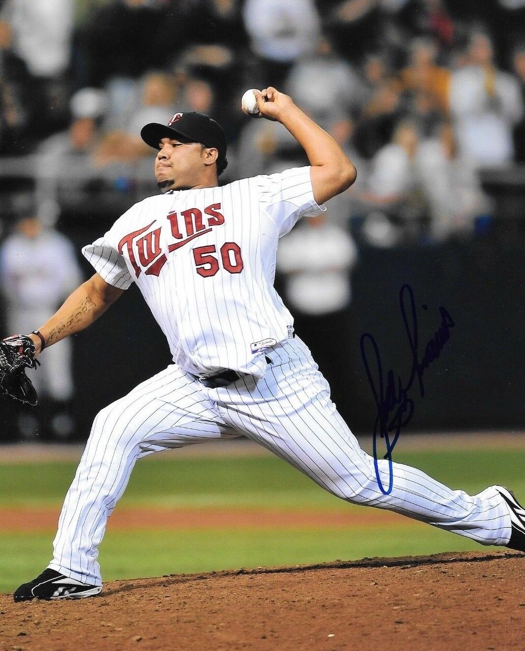 * JOSE MIJARES * signed 8x10 Photo Poster painting * MINNESOTA TWINS * COA * 1