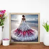 Girl With A Fancy Skirt - Partial Special Shaped Diamond Painting 30*30cm