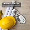 Stainless Steel M15 Single Wheel Swivel Lifting Rope Bearing Pulley Wheel