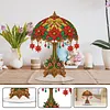 Christmas Poinsettia Diamond Dot Painting Ornament DIY Double Sided