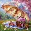 Flower Umbrella-11CT Stamped Cross Stitch 50*50cm