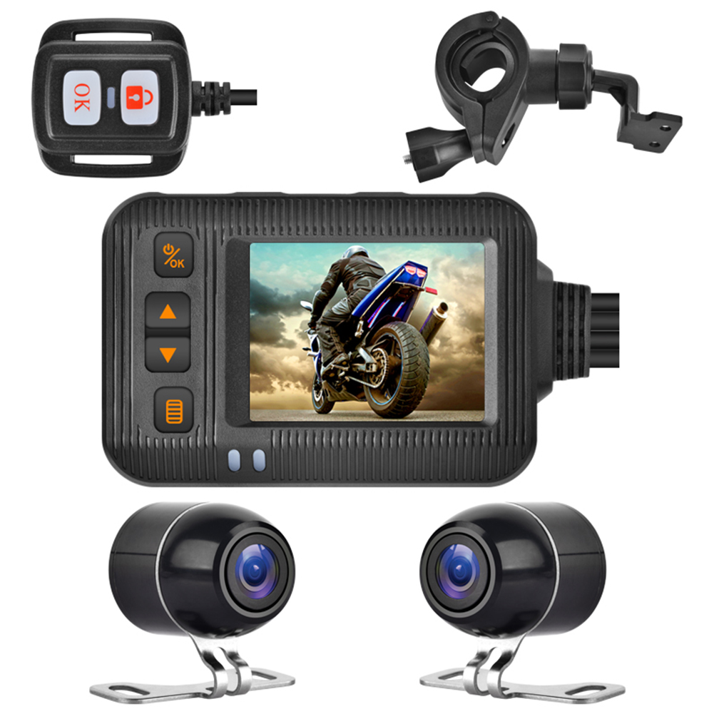 

SE20 Motorcycle Dash Cam Front + Rear Camera DVR System with 2 inch Display, 501 Original