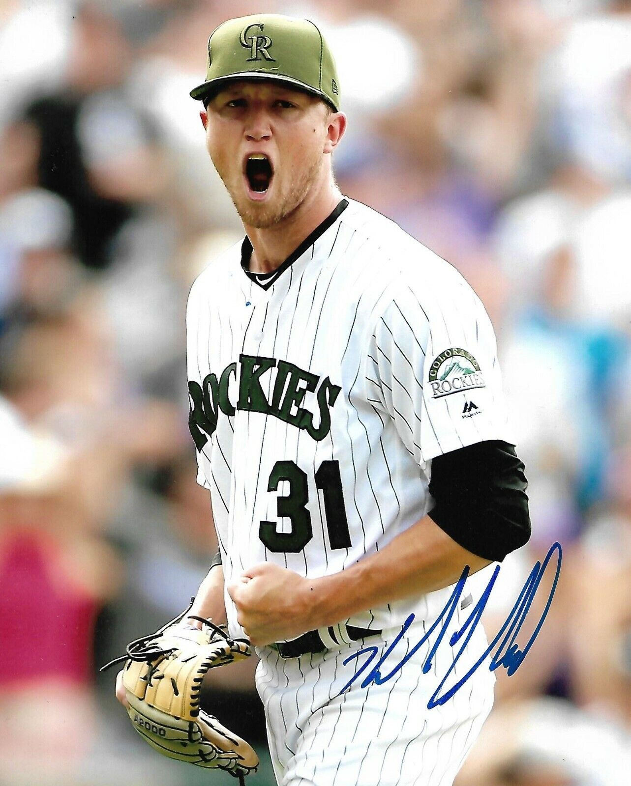 KYLE LAND signed autographed Colorado Rockies 8X10 Photo Poster painting w/COA