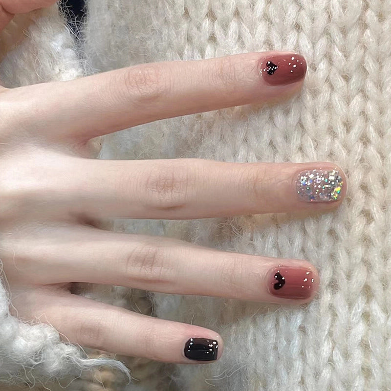 New Popular Simple Wearable Nail Patch 24 Pieces Boxed Pure Desire Style High Sense Factory Direct Sales