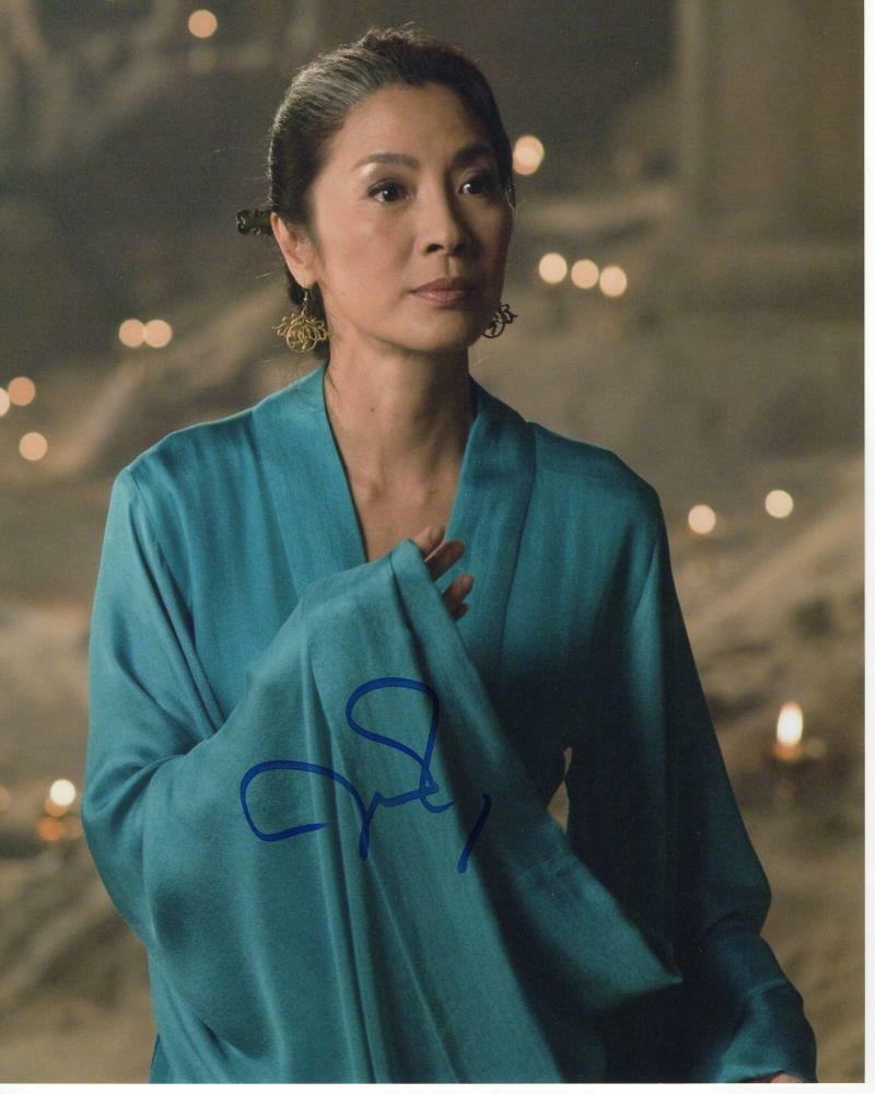 MICHELLE YEOH SIGNED AUTOGRAPH 8X10 Photo Poster painting - WO HU CANG LONG, JIANYU JIANGHU B