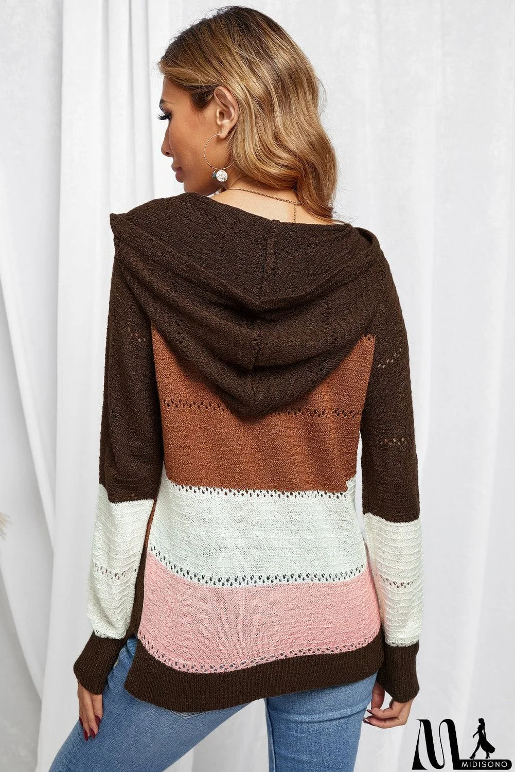 MidiSono - Classic Beach Bonfire Knitted Hoodie