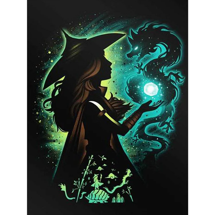 Wizard Of Oz Wicked Witch Cartoon Diamond Painting 