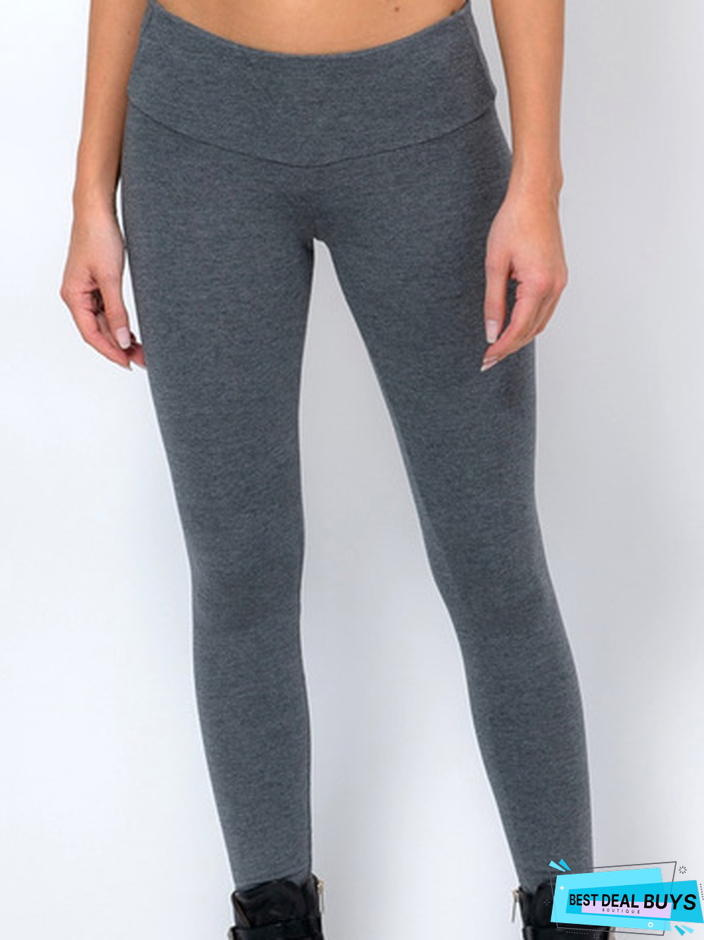 Cotton-Blend Tight Leggings