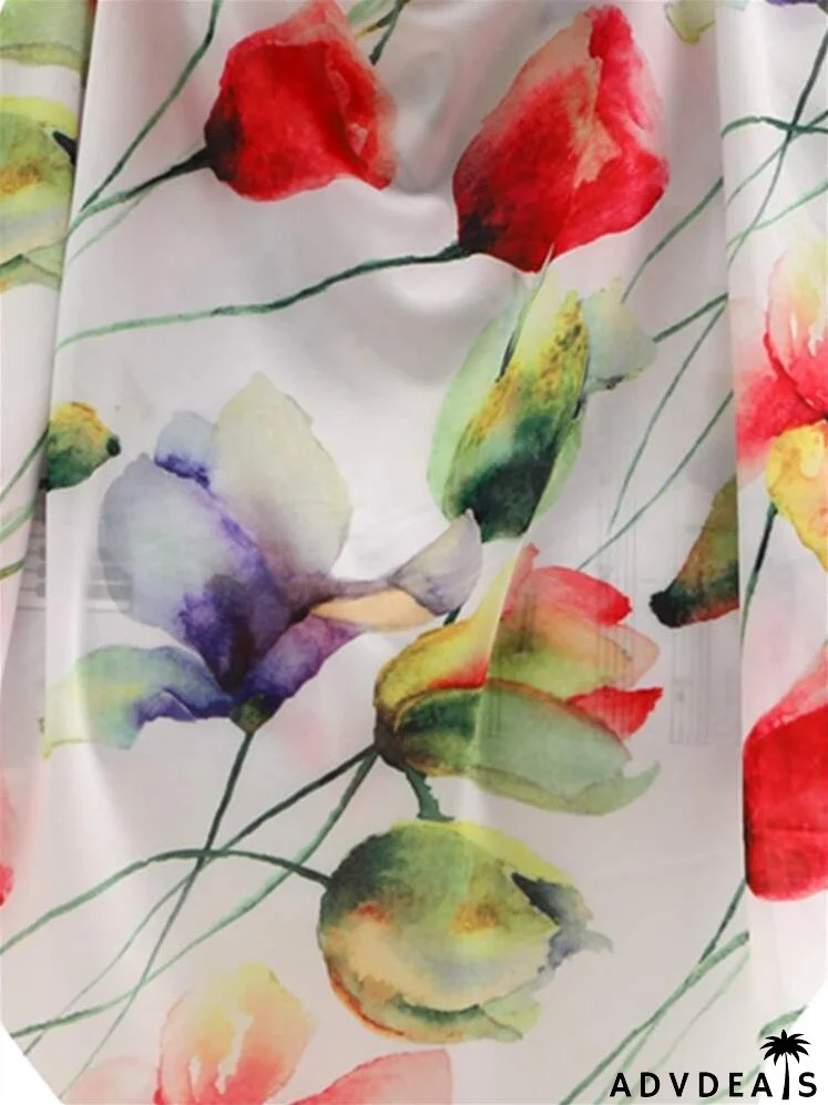 Flower Print Sun Protection For The Face