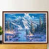(70*50cm)Snow Mountain - Full Square Drill Diamond Painting