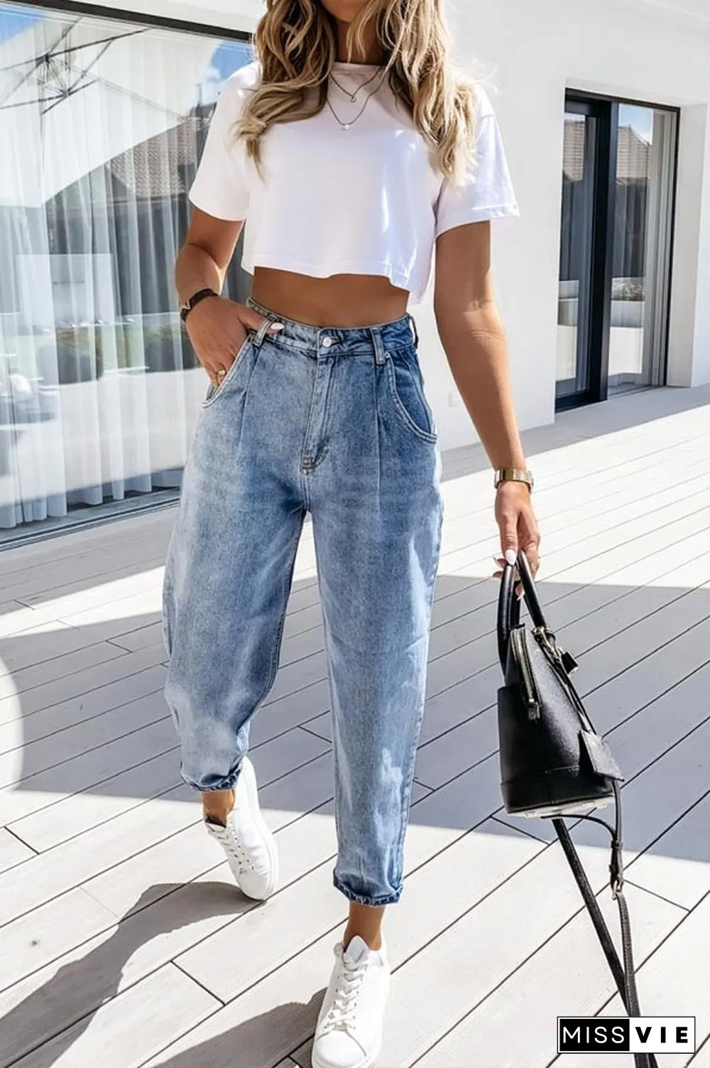 Casual Loose Straight Jeans