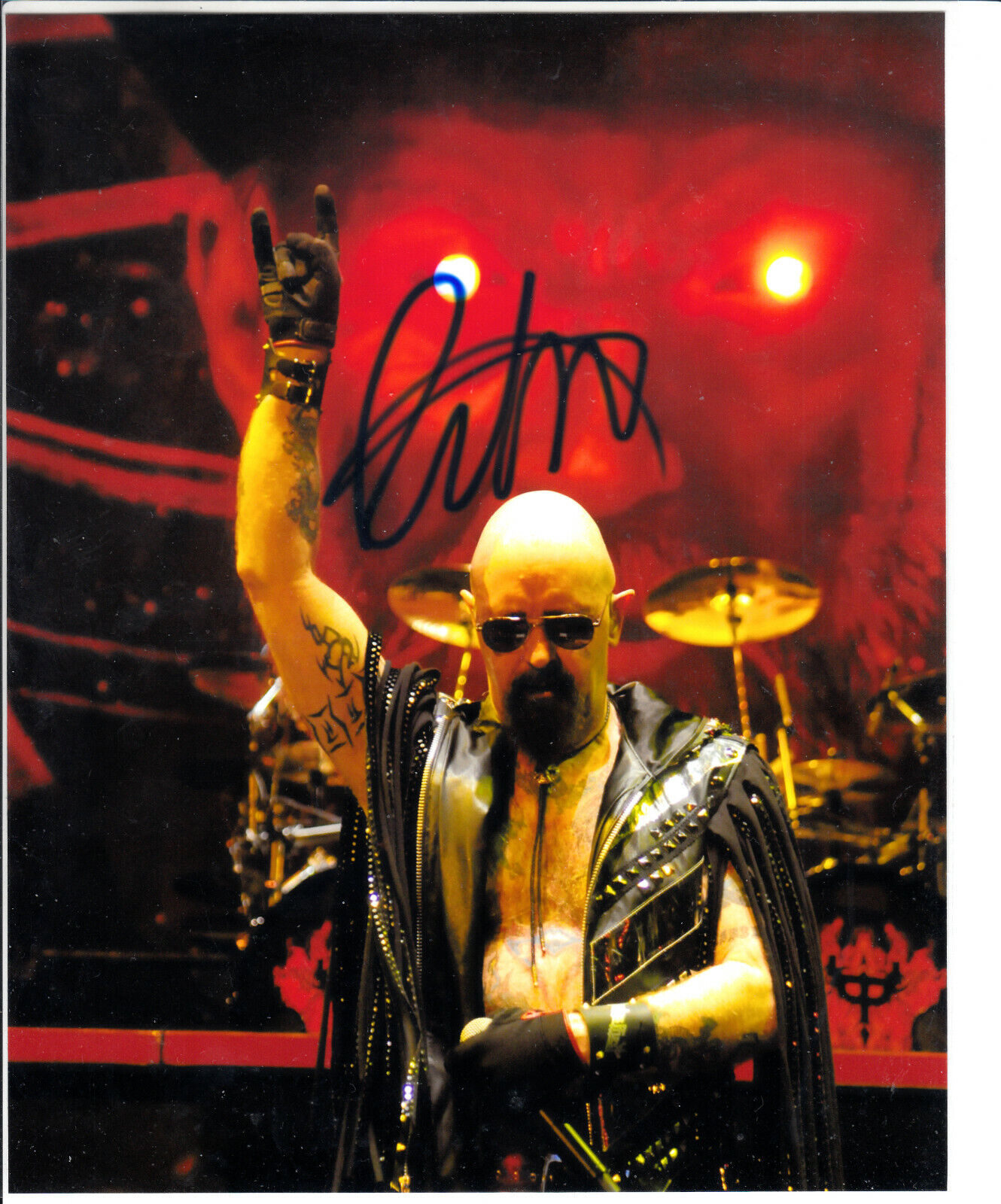 Judas Priest Rob Halford Signed Autograph 8x10
