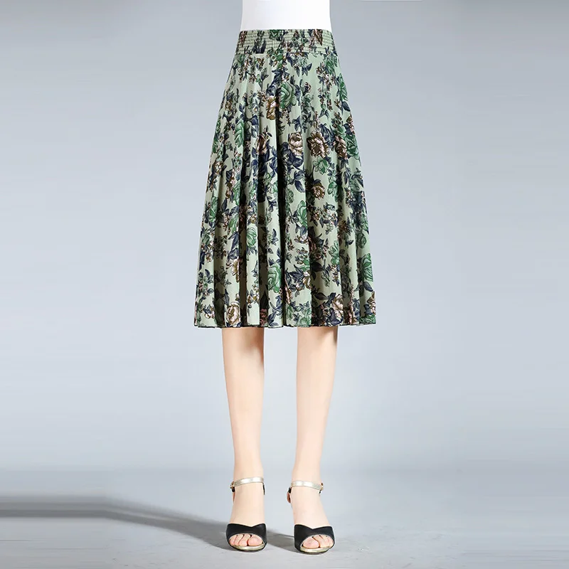 (Spring Sale-45% OFF) Women's High Elastic Waist Pleated Chiffon Wide Leg Culottes