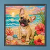 Diamond Painting -5D Full Round Drill French Bulldog Puppy(40x40cm)
