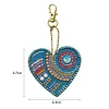 5pcs DIY Full Special Shaped Love Heart Diamond Painting Keychain Pendant