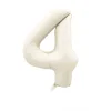 20PCS Retro Cream Caramel Party 0 - 9 Numbers 32" Aluminum Film Balloons Birthday Anniversary Decors