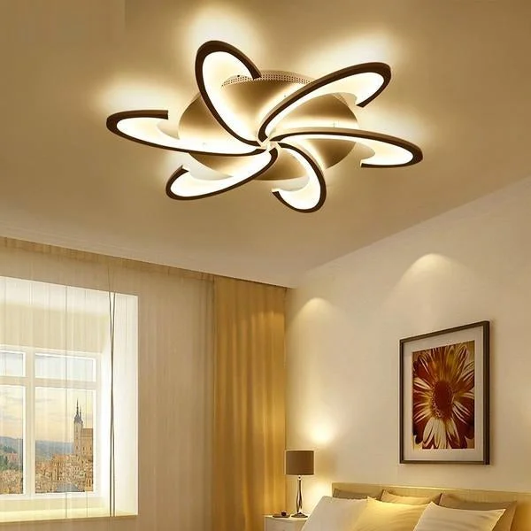 Remote Control LED Ceiling Lights with Ultra-thin Acrylic Flush Mount Lamp