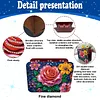 DIY Rose Wooden Double Sided Desktop Flower Vase Diamond Art Kit
