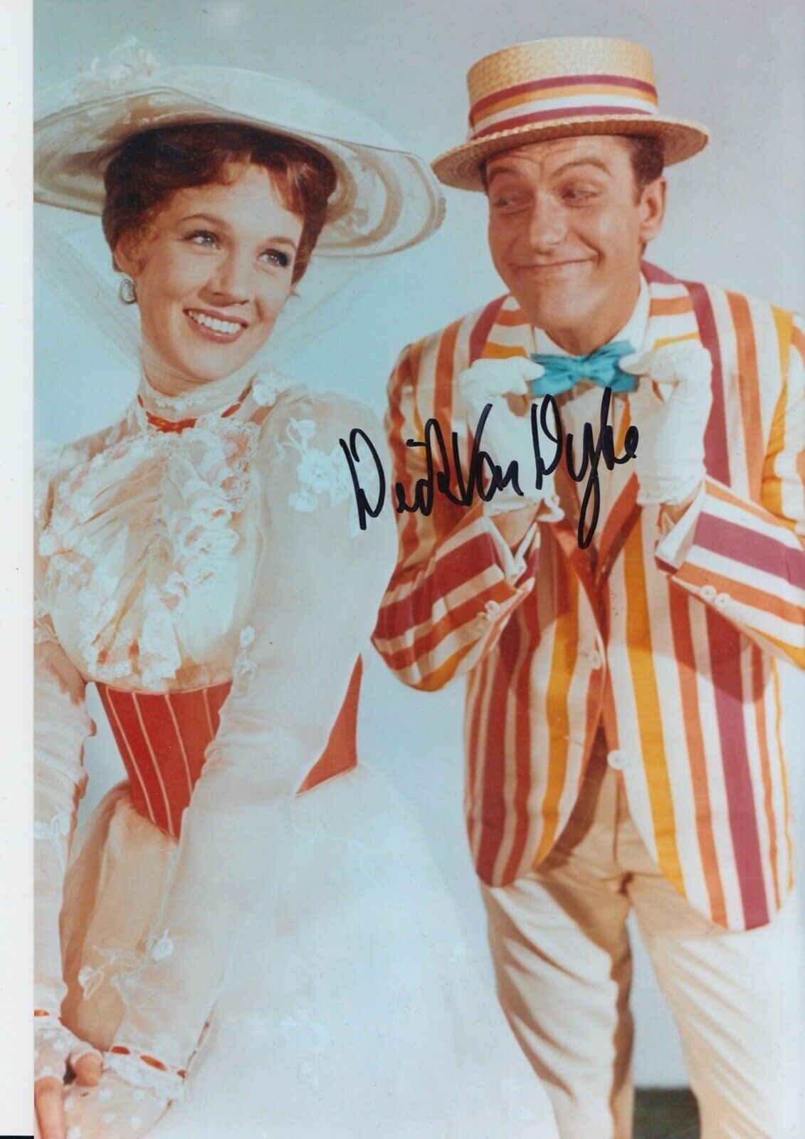 Dick Van Dyke Hand Signed 12x8 Photo Poster painting Mary Poppins Film Autograph