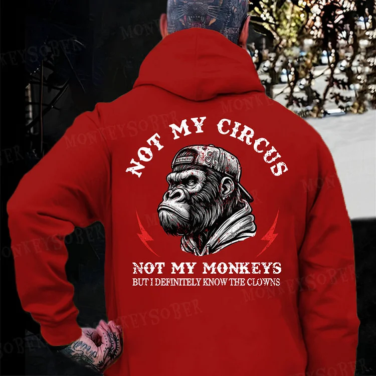 Not My Circus Not My Monkeys But I Definitely Know The Clowns Hoodie