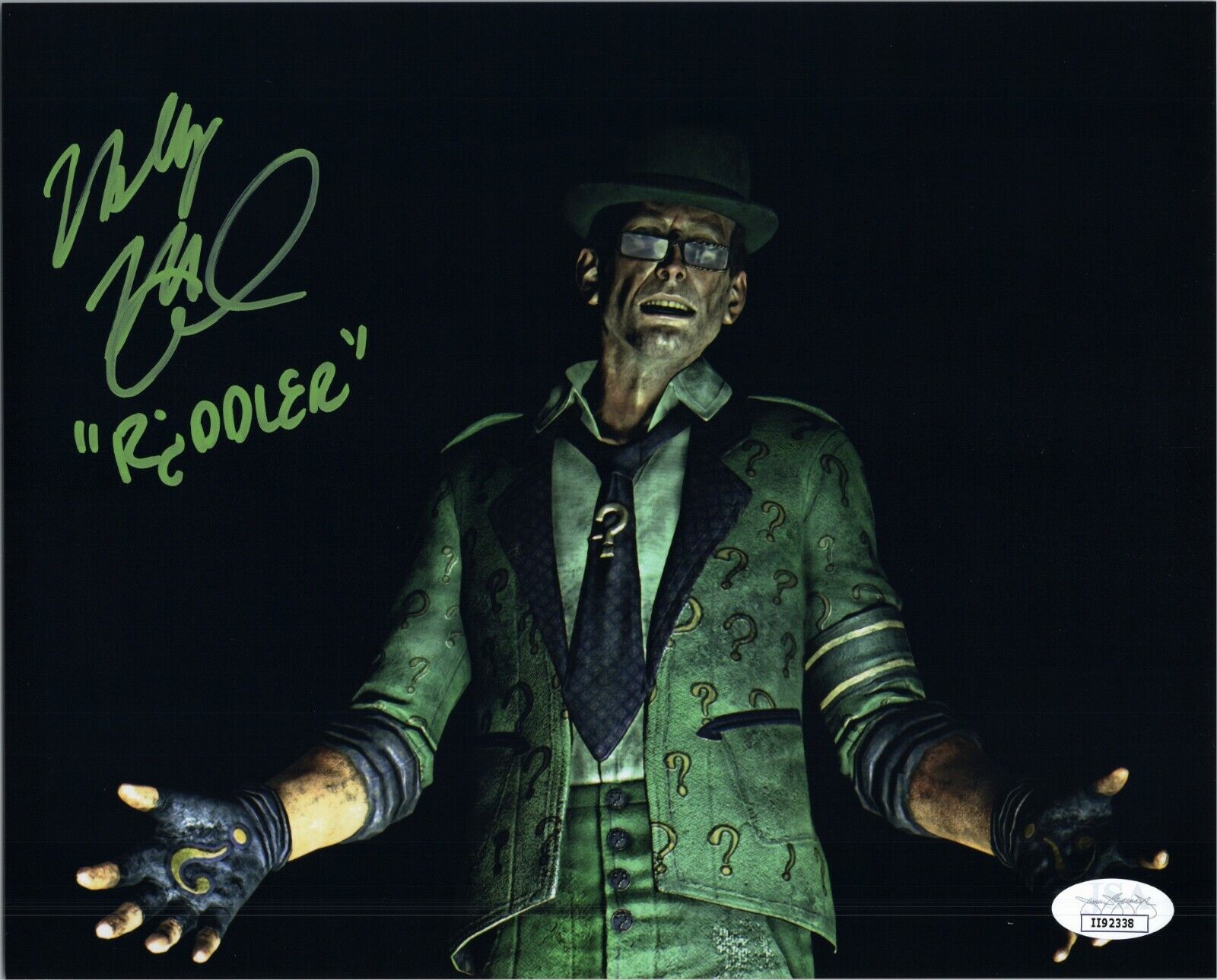 WALLY WINGERT Authentic Signed Batman:ARKHAM KNIGHT Riddler