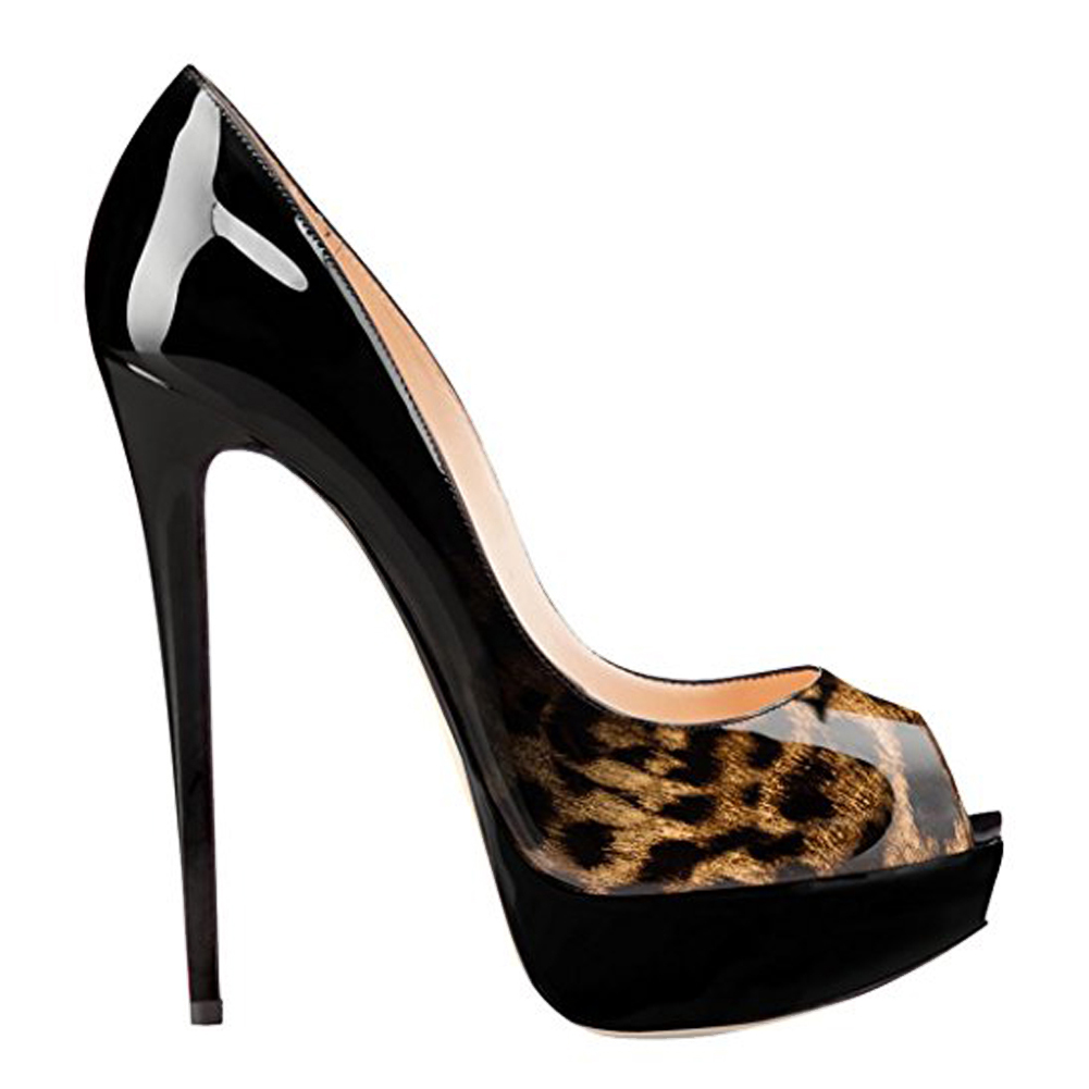 6" Platform Sky High Pumps Gradient Print Pumps-MERUMOTE