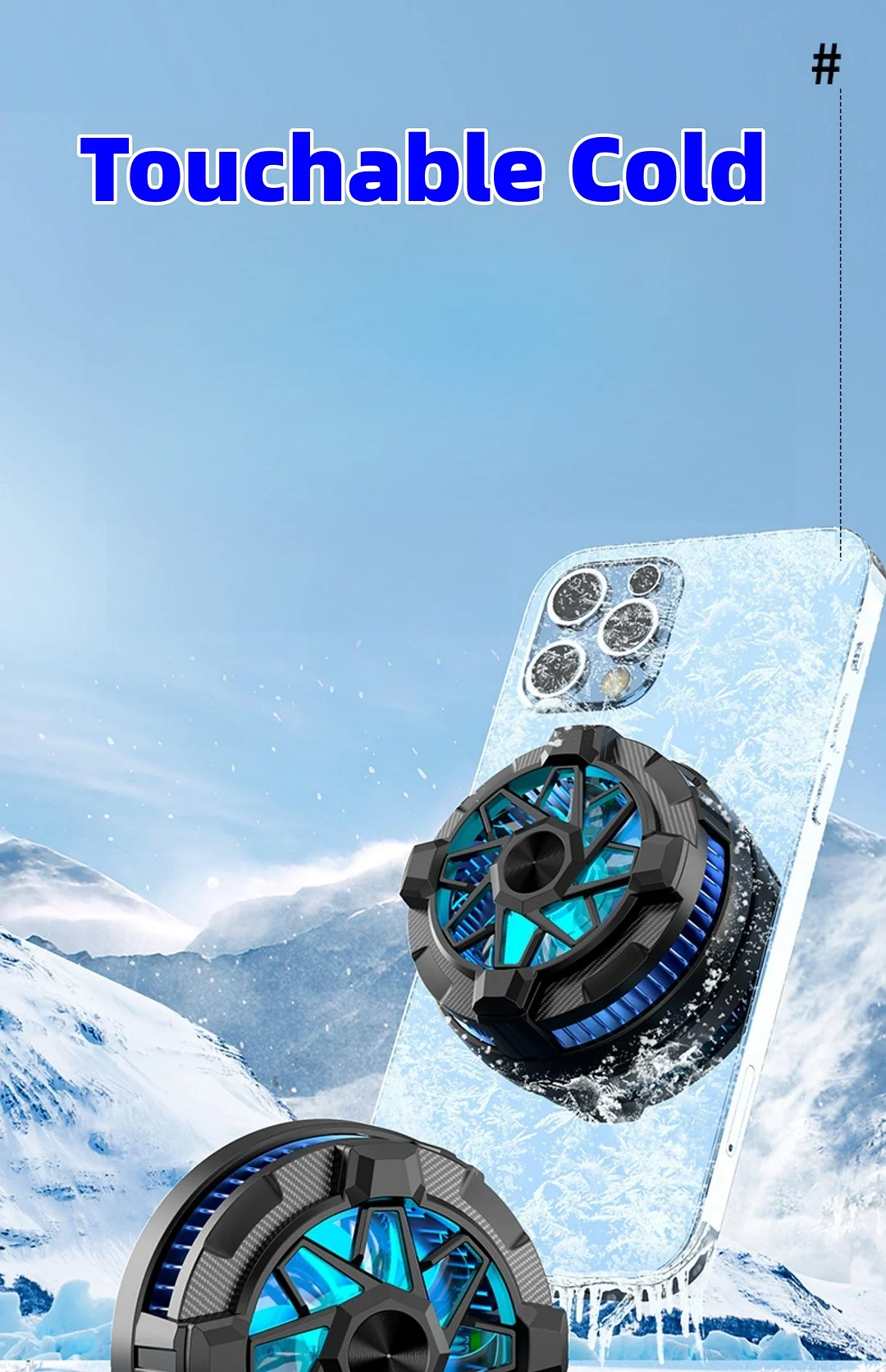 Magnetic semiconductor heat sink for mobile phone and tablet