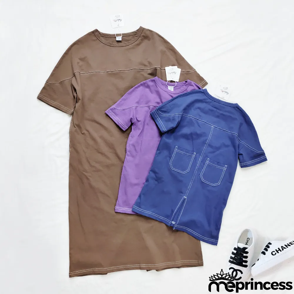 Parent-child Wear Girl Spring Summer Casual Loose Knitting Dress