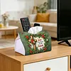 Season of Jesus DIY PULeather Diamond Painting Tissue Box for Adults Beginners Large Size Diamond Art Paper Storage Holder for Living Room Bathroom Table Decor