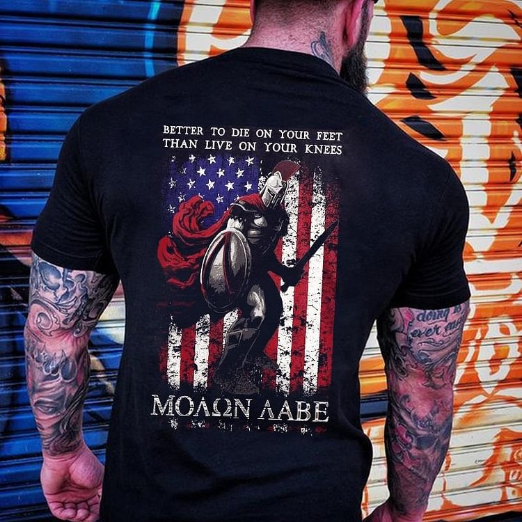 Armor soldier print  t-shirt
