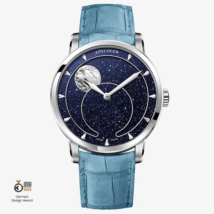 Agelocer Astronomer Men's Automatic Mechanical Moonphase - Natural