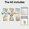 3Pcs DIY Pearl Painting Bird Bookmark with Butterfly Pendant Home Office Supplies Gift for Book Lovers