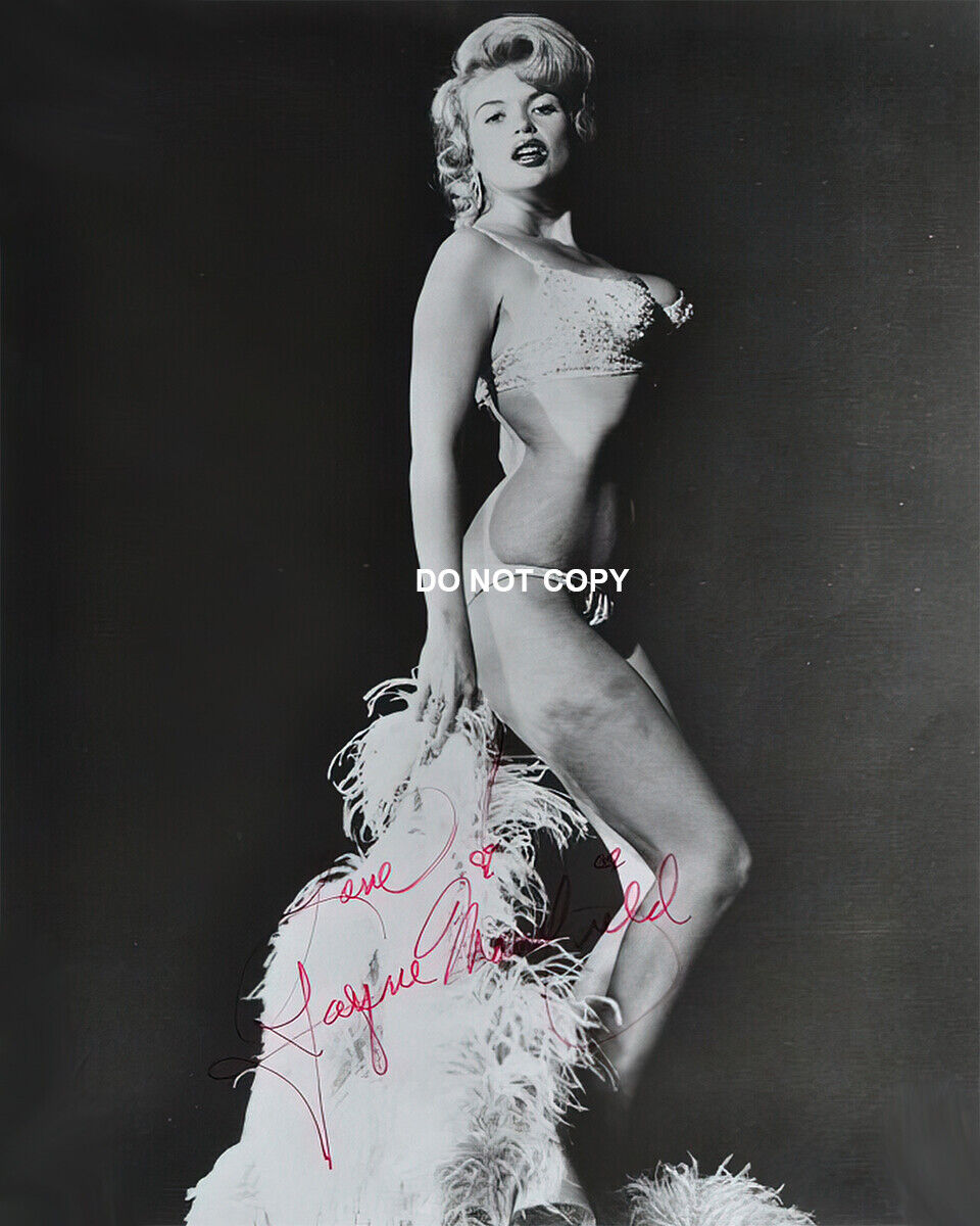 Jayne Mansfield - Autographed Signed 8x10 Photo Poster painting (Actress) Reprint