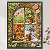 Four Seasons Squirrel Full Stamped Cross Stitch 11CT 3-Strand 50x67cm