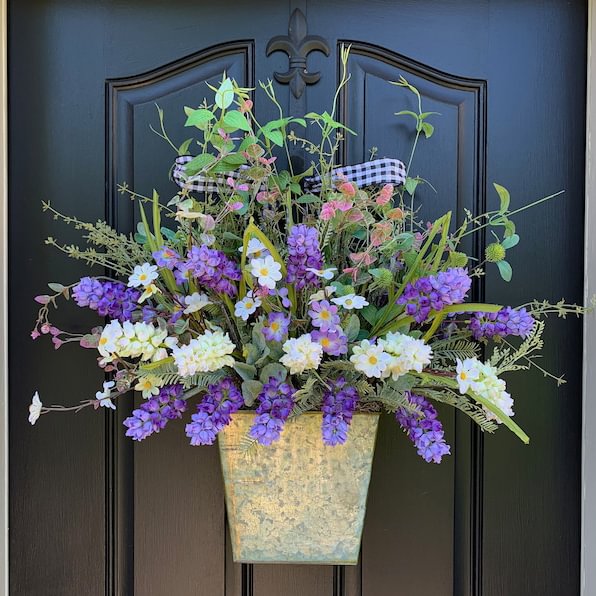 Hyacinth Basket Wreath🌹🌺-gift for mom🦚