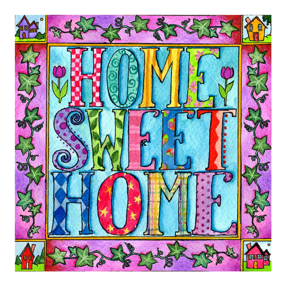 

Home Sweet Home - Round Drill Diamond Painting - 30*30CM, 501 Original