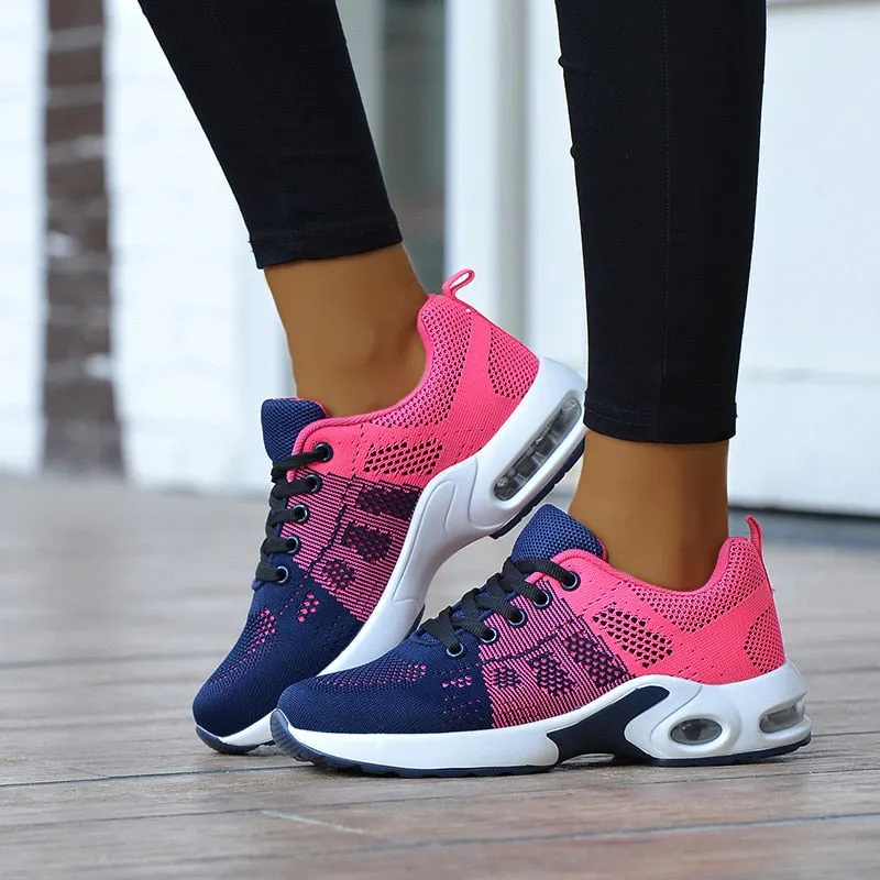 Women Sneakers 2022 Lace Up Casual Sneakers For Women Flat Women's Sneakers Plus Size Comfortable Female Shoes Zapatos De Mujer