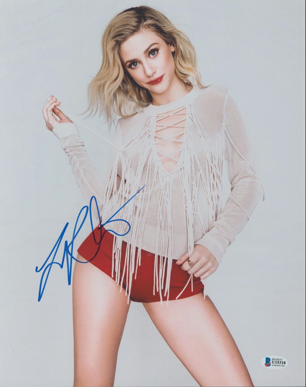 Lili Reinhart Riverdale Authentic Signed 11x14 Photo Poster painting Autographed BAS #U15318